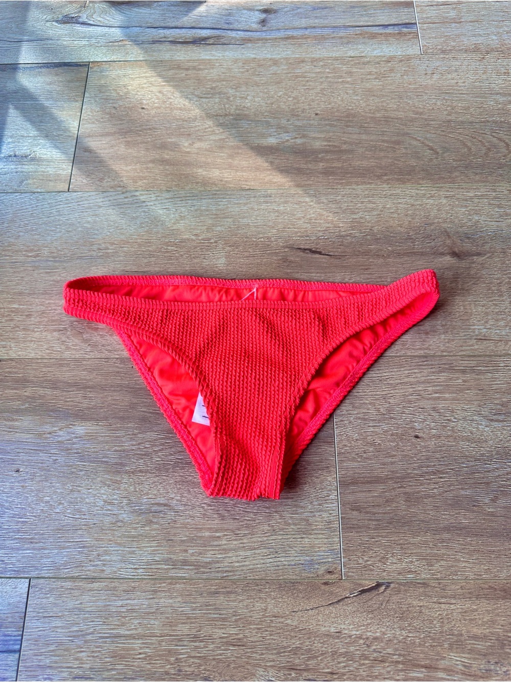 Hot Pink Textured Bikini Bottom